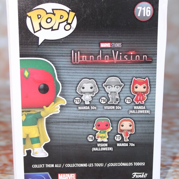 Funko Pop! Marvel Studios: WandaVision - Vision(Halloween) #716 - Picture 7 of 8